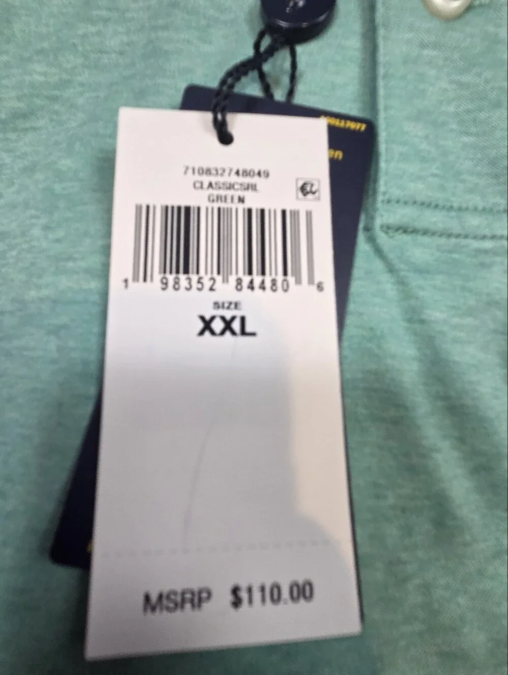 Polo by Ralph Lauren Men's Classic Green Classic Fit Polo 2XL